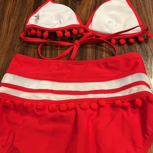 NWOT Cocoship Retro Pompon Bikini - Picture 12 of 13